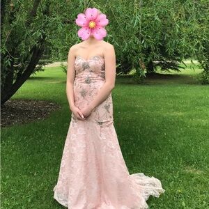 Sparkly Pink Grad Dress